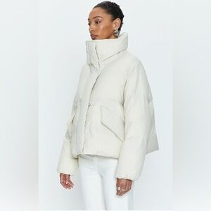 NWT Pistola Donovan Puffer Jacket in Ecru , Sz L